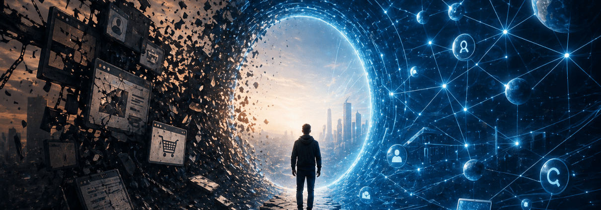 Neuerfindung des Internets (KI generiert)