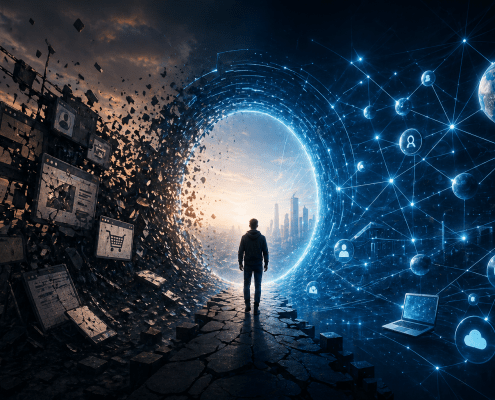 Neuerfindung des Internets (KI generiert)